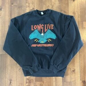 Like New Vinyl Studio Long Live Midwesterners crewneck sweatshirt